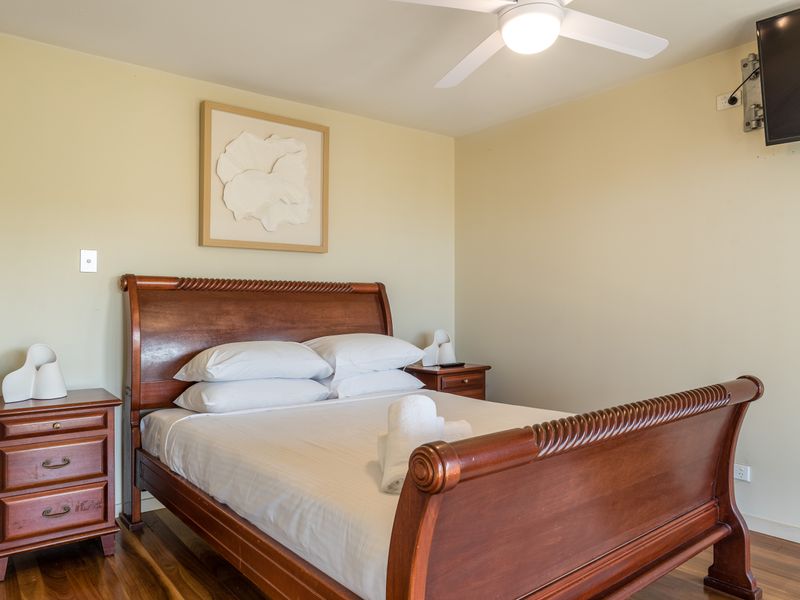 Classic guest room with timber detail