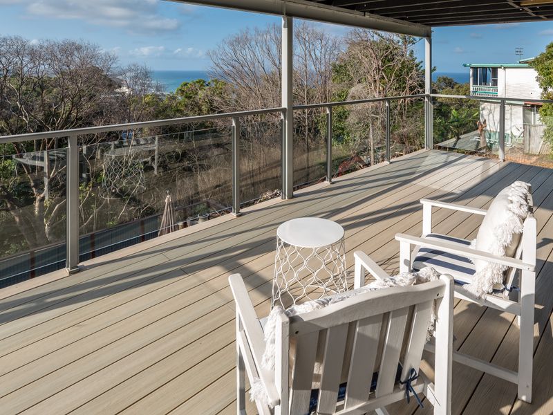 Peaceful deck perfect for morning coffee