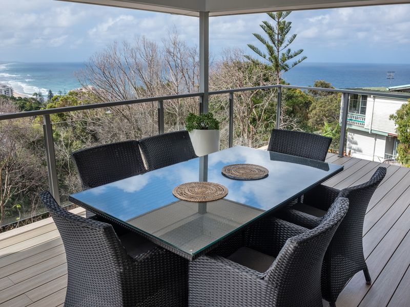 Outdoor dining with ocean breeze and views