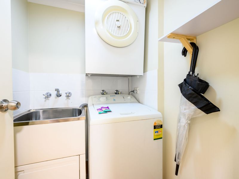 Laundry area with washer and dryer for convenience