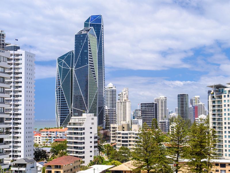 Iconic Gold Coast skyline from the apartment