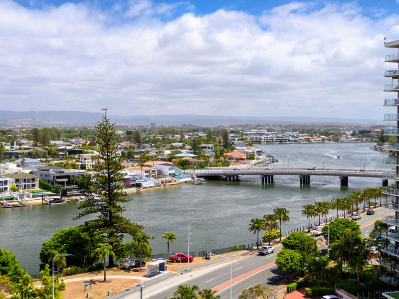 River and bridge views from the balcony