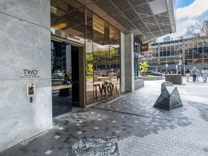 Street-level entrance