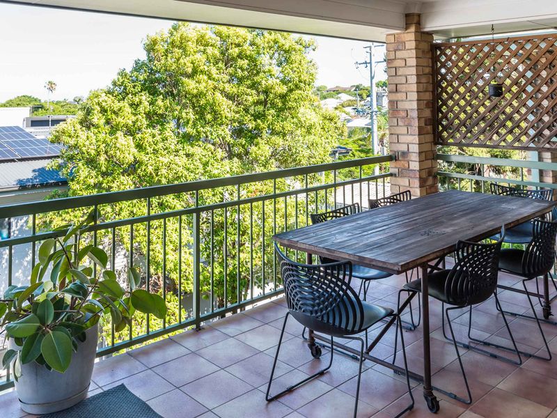 Outdoor dining area ideal for meals and morning coffee