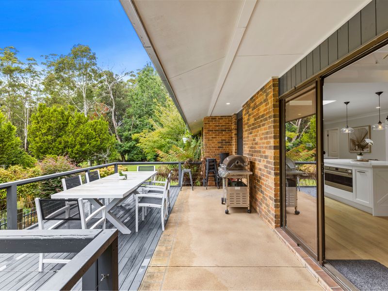 Covered outdoor dining area perfect for alfresco meals