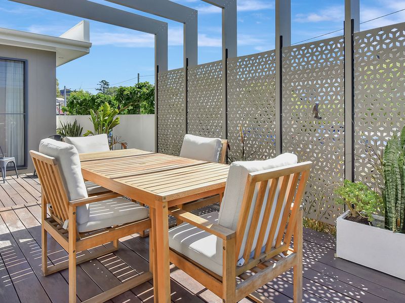 Alfresco dining setup ideal for evening meals