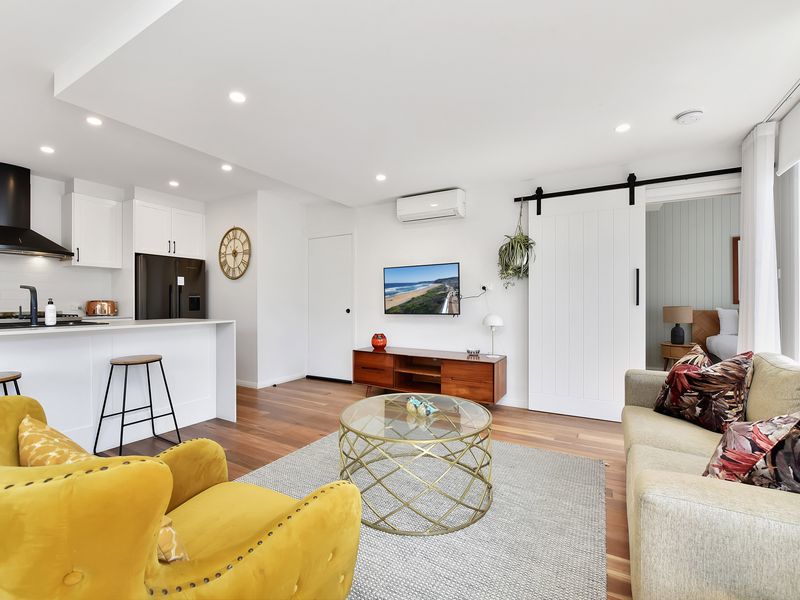 Open-plan kitchen and lounge with natural flow