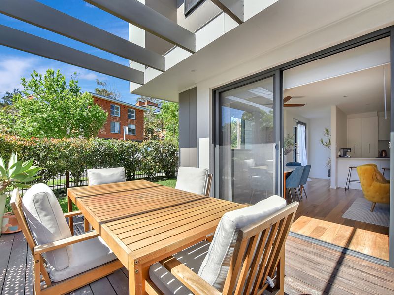 Outdoor dining area perfect for relaxing mornings