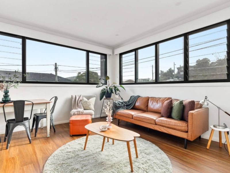 Spacious open-plan lounge and dining space