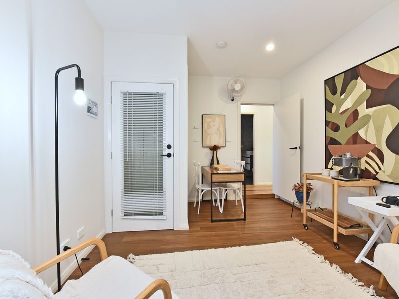 Open-plan layout with stylish modern décor