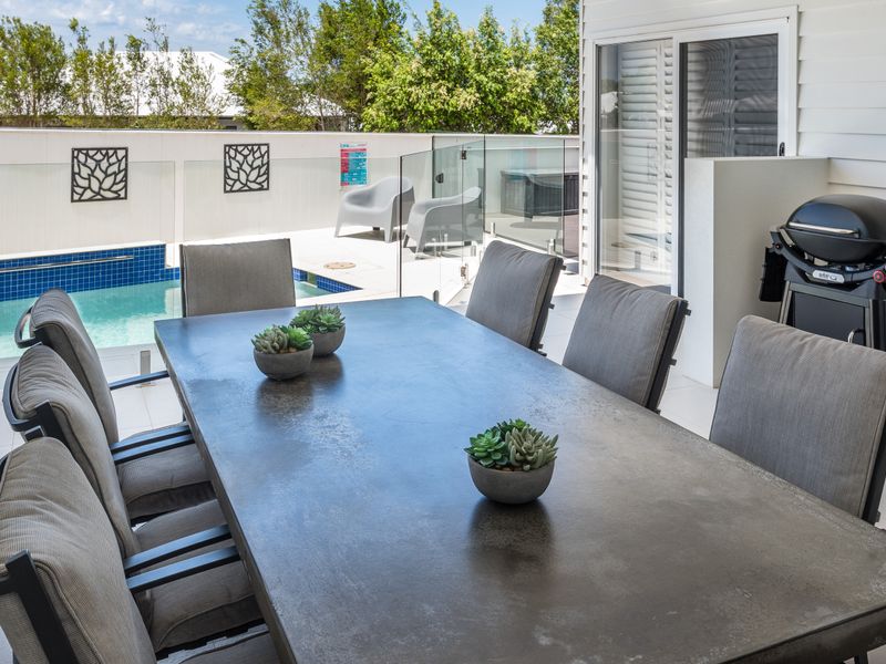 Outdoor dining space with BBQ for easy entertaining.