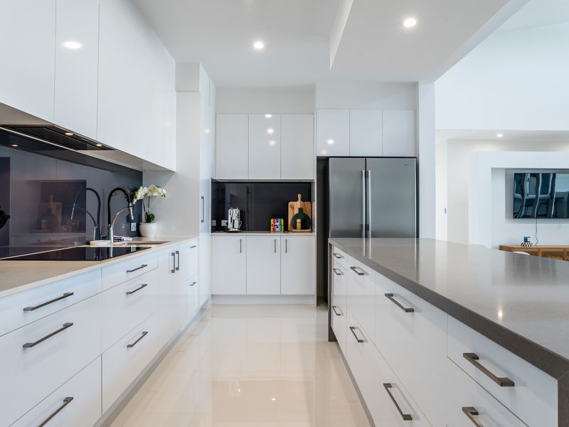 Fully equipped kitchen with ample counter space.