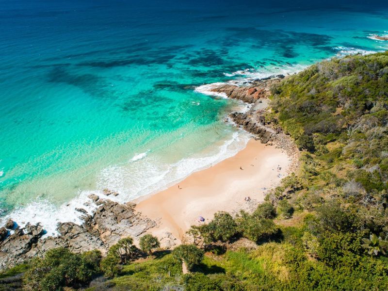 Clear waters of Coolum Beach