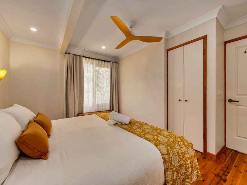 Peaceful sleeping space.