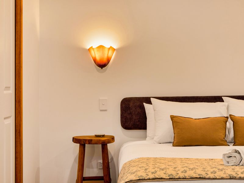 Restful space with fresh linens.