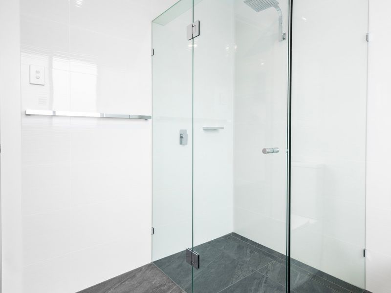 Sleek shower design.