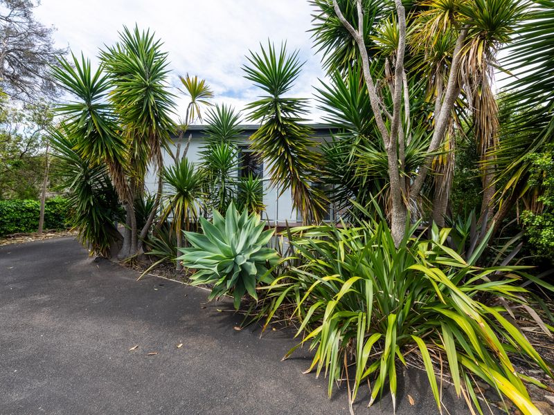 Plenty of parking and a peaceful entryway welcome.