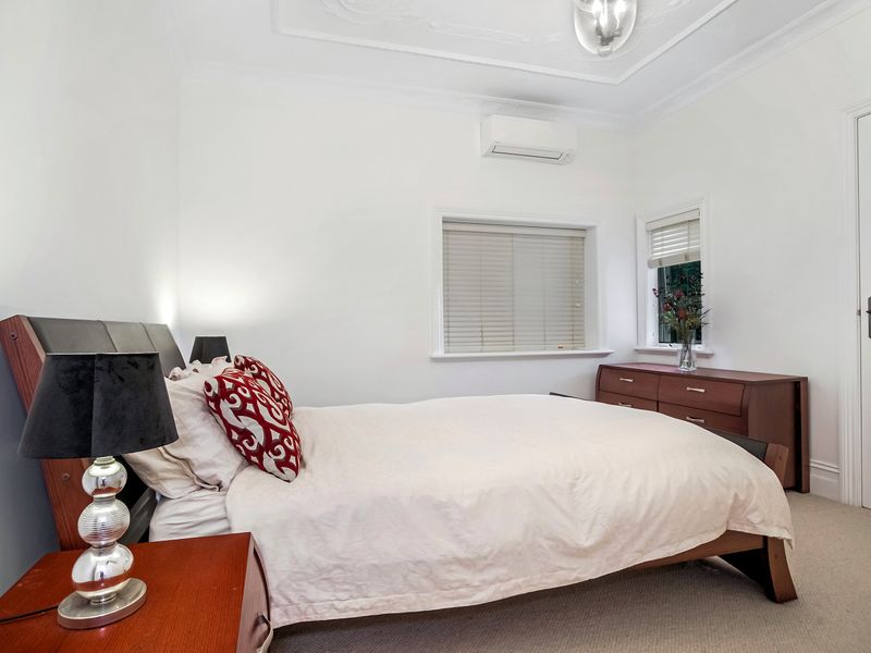 Elegant bedroom with contemporary furnishings