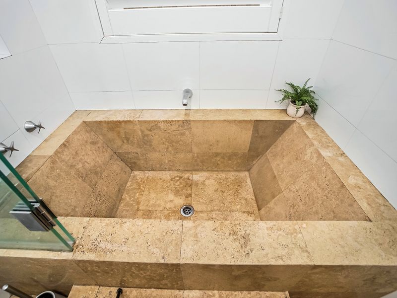 Luxurious stone bath for ultimate relaxation