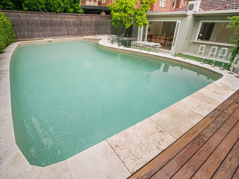 Sparkling backyard pool perfect for a refreshing dip