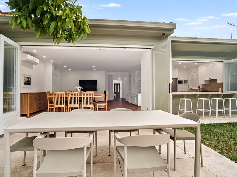 Seamless indoor-outdoor flow from dining to patio