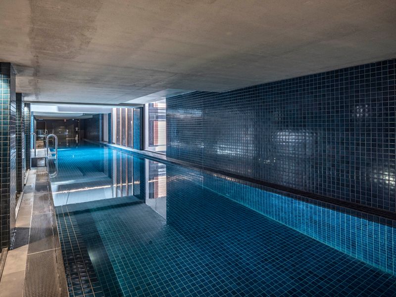 Indoor pool perfect for laps or relaxation