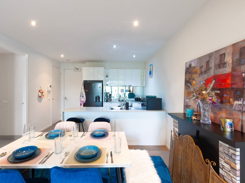 Inviting dining setup perfect for enjoying home-cooked meals with a view.