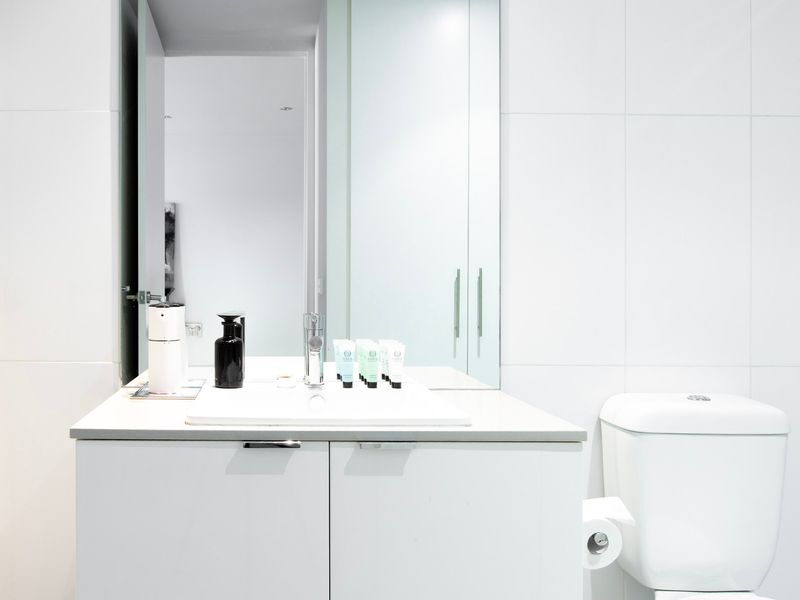 Pristine second bathroom with all essentials provided.