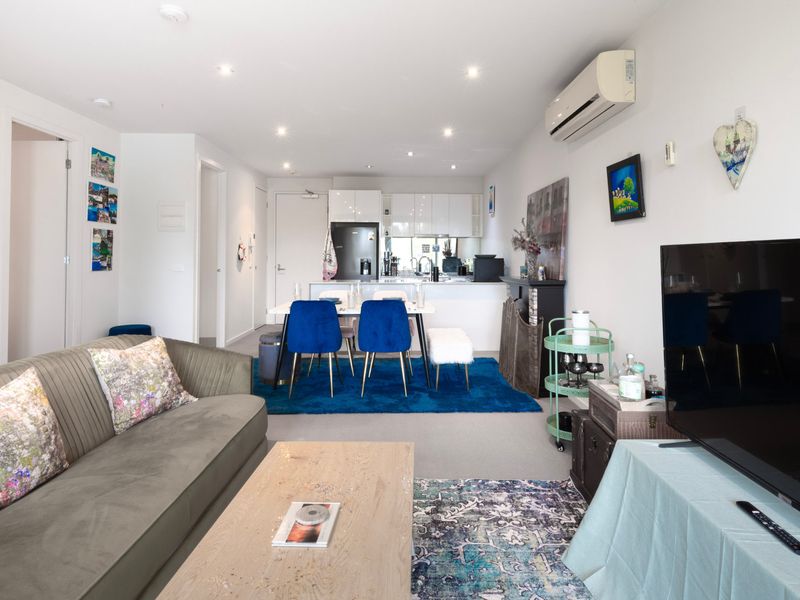 Relax in front of the flat-screen TV or step outside to enjoy the view.