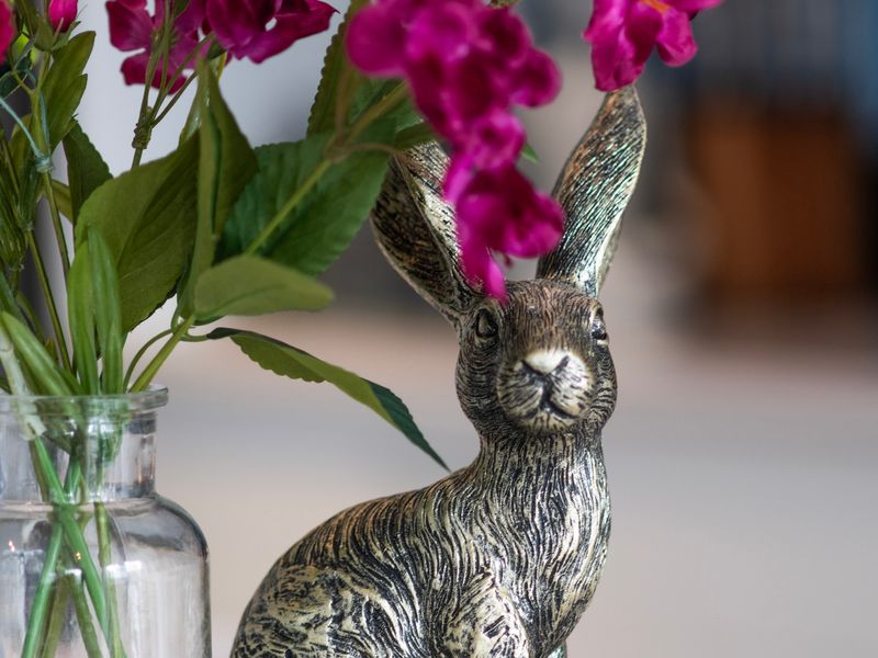 Close-up of decorative detail for a homely touch