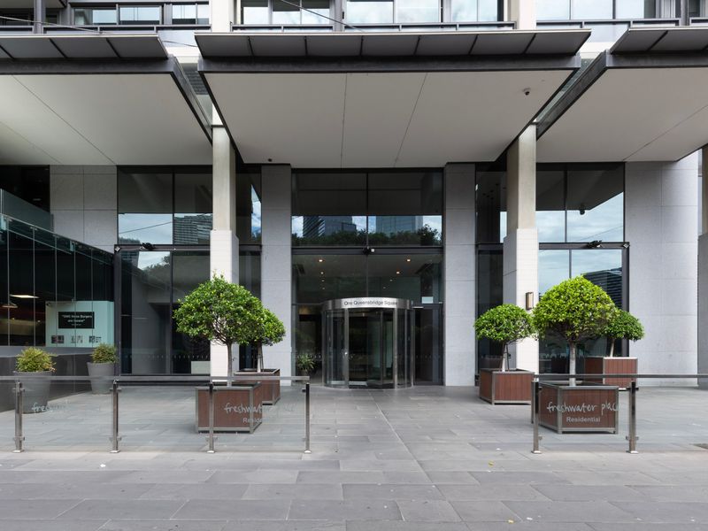 Entrance to the building