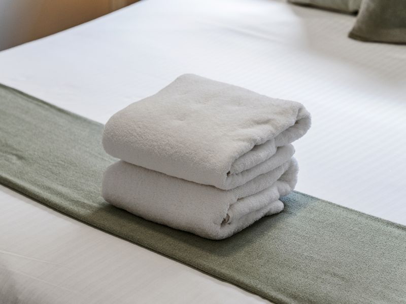 Fresh towels prepared for your stay.