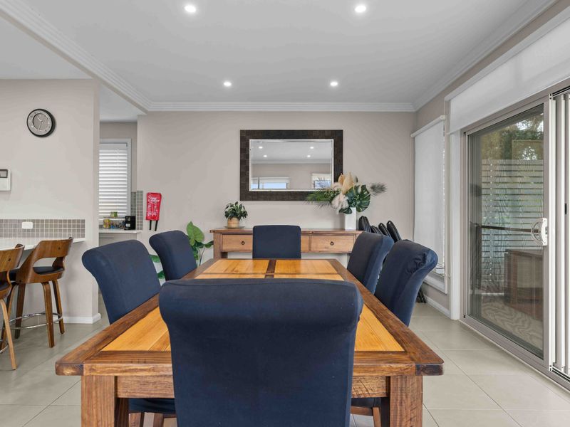 Style meets comfort—dine in a modern, airy space for six.