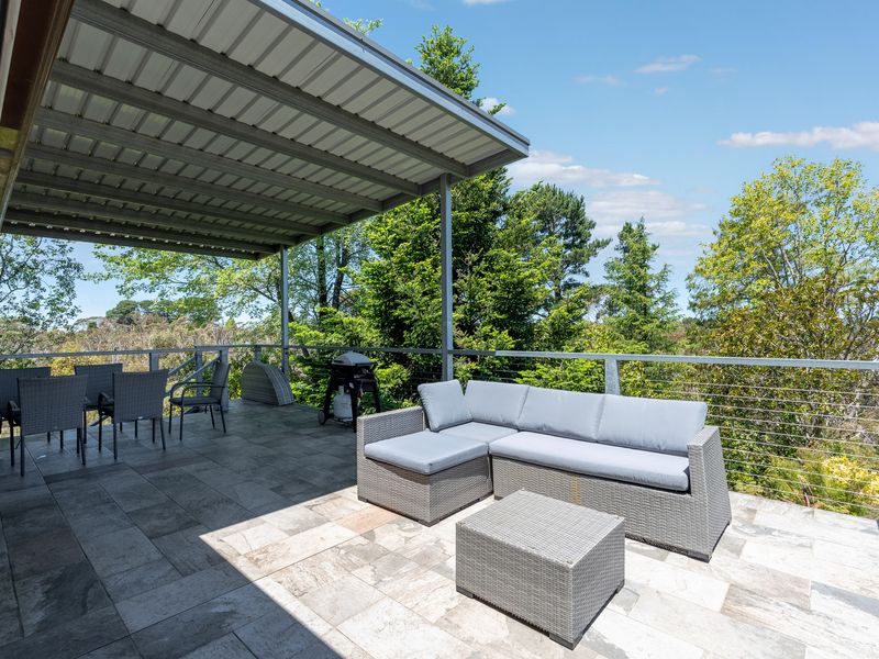 Covered outdoor dining area perfect for alfresco meals