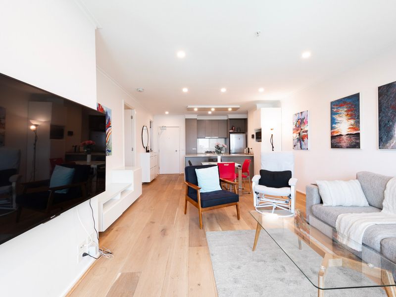 Inviting open-plan living area flowing seamlessly into the dining space