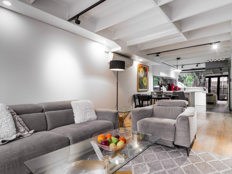 Relaxed lounge space with plush seating and warm ambiance.