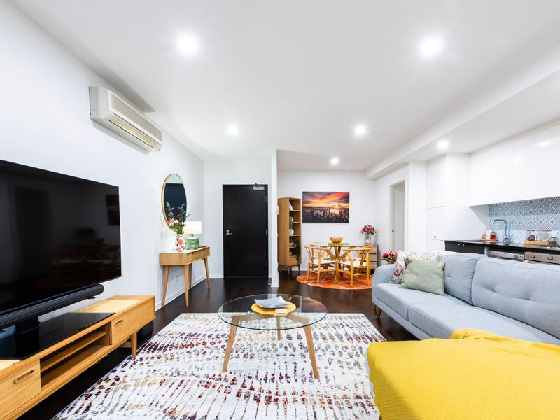 Stylish living and dining flow