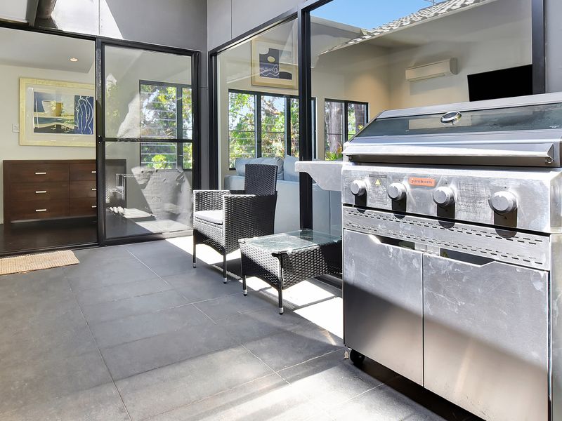 Spacious outdoor patio perfect for relaxed dining