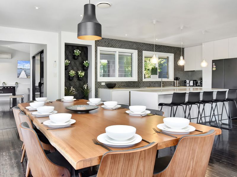 Stylish open-plan dining area perfect for shared meals