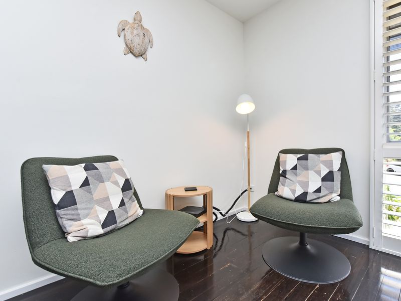 A quiet corner perfect for morning coffee or an afternoon wind-down.