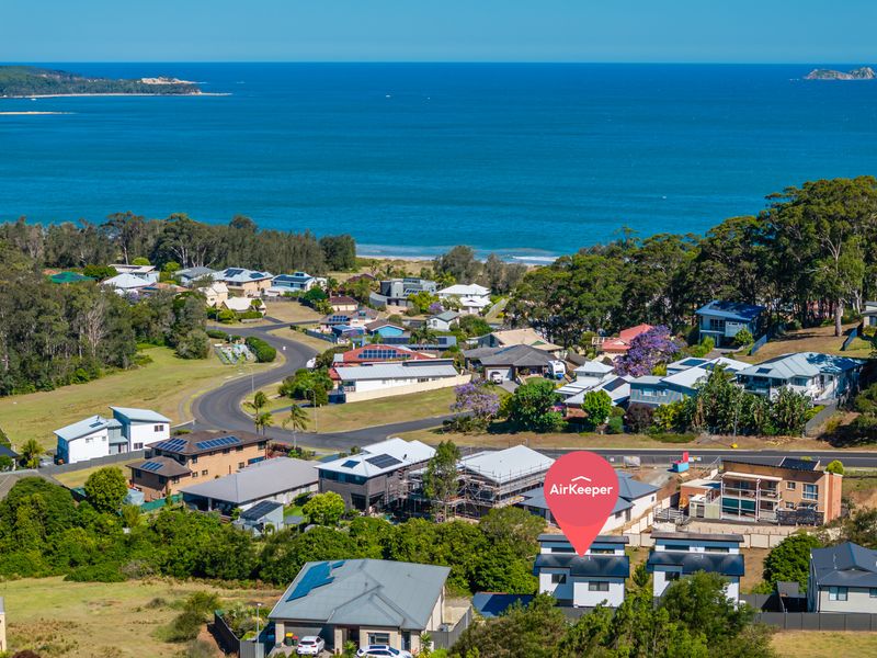 Elevated position offering ocean glimpses