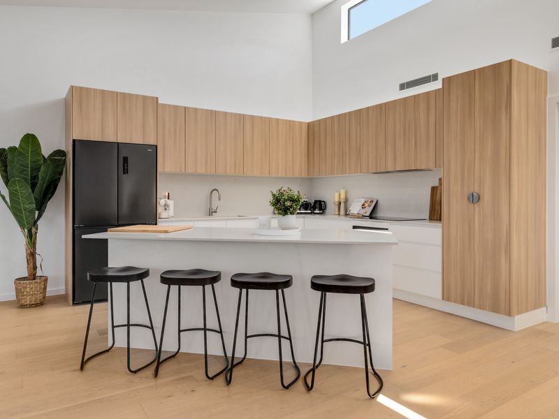 Modern kitchen with generous bench space