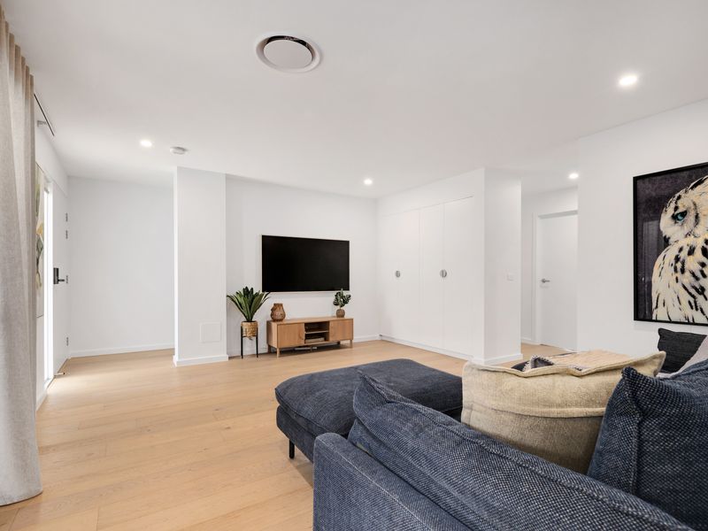 Open-plan living space filled with natural light