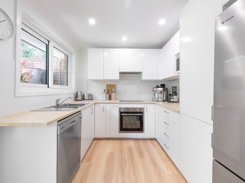 Brand new: Fresh, modern kitchen with all essentials