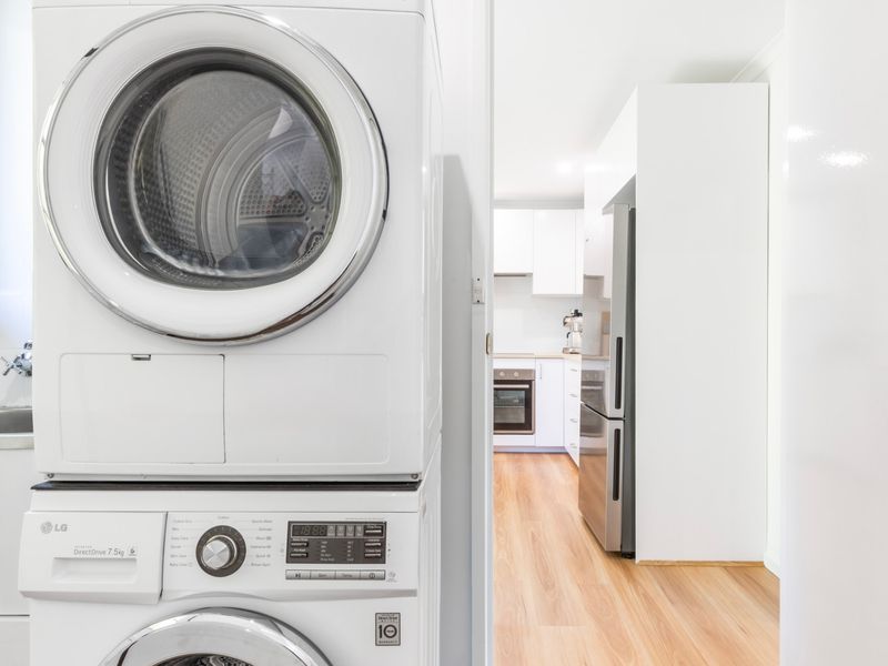Convenient laundry with washer and dryer