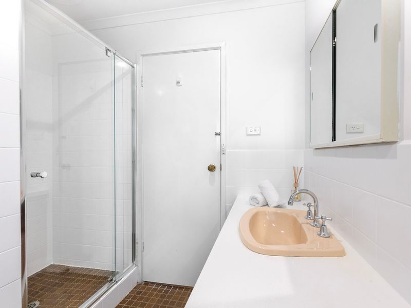 Bathroom with walk-in shower and easy access