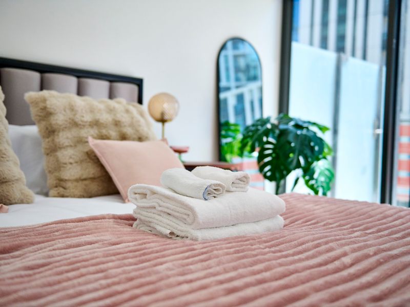 Relax in this bright and cozy bedroom, your perfect retreat after a day of exploring.