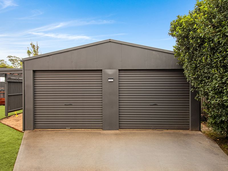 Secure garage with additional storage space