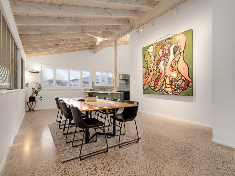 Spacious open-plan layout with stylish décor