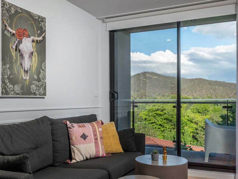 Living area with views of Mt Ainsley